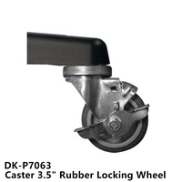 Double K 9000 II Dryer Caster 3.5?Rubber Locking Wheel