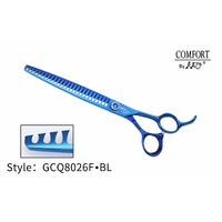 KKO Comfort Line Scissors Chunker with 26 Flat Teeth 8" [Blue]
