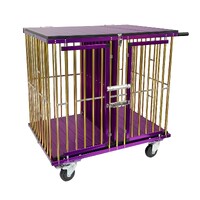 Aeolus 2-Berth Show Trolley with 4" Nylon Wheels [Gold and Purple]