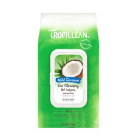TropiClean Mild Coconut Ear Cleaning Wipes 50 Pack