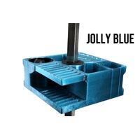 Vanity Fur Mini Cube Caddy with Pole and Tabletop - Jolly Blue