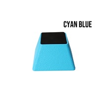 Vanity Fur Stacking Blocks Set of 4 Large 4" x 4" - Cyan