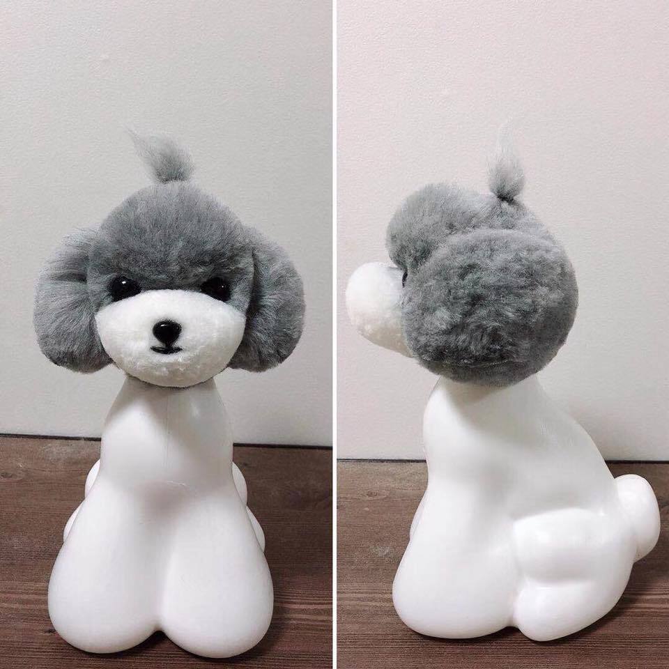 Mr. Jiang Teddy Bear Head Hair Model Dog Grey Mr.Jiang