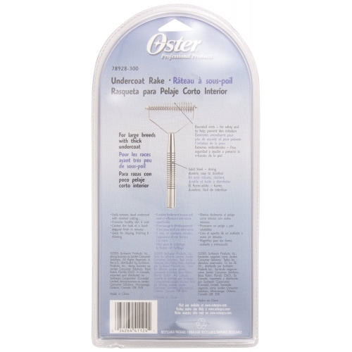 oster undercoat grooming rake