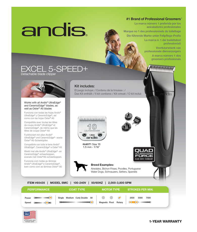Andis 5 best sale speed clippers