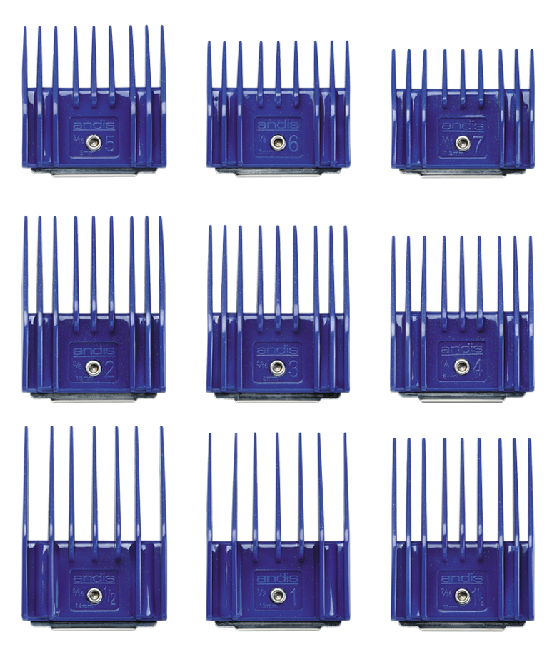 Andis Universal Comb Attachment 9pcs Set - Small