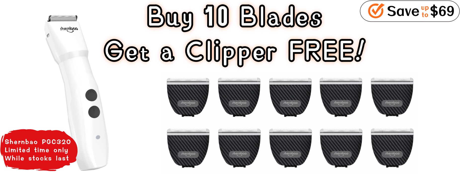 buy 10 blades get 320 free