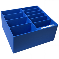 Groomtech Wide Comb Attachment 10pcs Caddy - Cobalt Blue