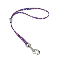 COASTAL Grooming Loop 24" x 3/8" Purple Multi Paw with Camlock