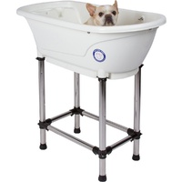 Small Portable Bath Tub For Dogs and Cats (White)