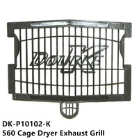 Double K 560 Cage Dryer Exhaust Grill “Double K” Logo