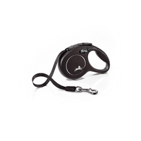 Flexi Classic Tape For Dogs Retractable Lead Black XSmall 3m