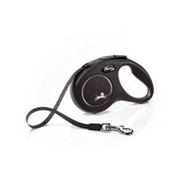 Flexi Classic Tape For Dogs Retractable Lead Black Large 5m