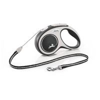 Flexi Comfort Cord For Dogs Retractable Lead Black Small 5m