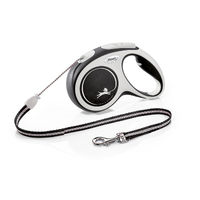 Flexi Comfort Cord For Dogs Retractable Lead Black Medium 5m