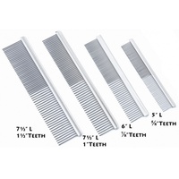 Etched Back Finishing Comb 6", Fine / Coarse