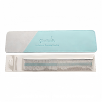Groomtech Teal Line Half & Half Styling Comb 9" with Pouch