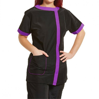 Groomtech Martina Boat Neck Grooming Jacket - Purple