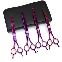 Groomtech Amethyst Shear 7.5" Set of 4