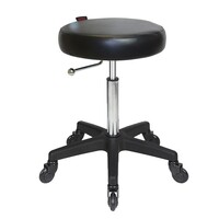 Joiken Black Turbo Gas Lift Stool Click Clean Wheels