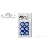 Kenchii Thick Soft Finger Insert Ring Set of 6 - Blue