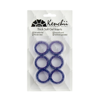 Kenchii Thick Soft Finger Insert Ring Set of 6 - Purple