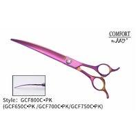 KKO Comfort Line Scissors Curved 8" [Pink Purple]