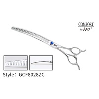 KKO Comfort Line Scissors Curved Blender with 28 Teeth 8"