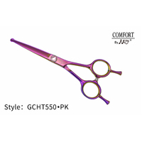 KKO Comfort Line Scissors Straight with Ball Tip 5.5" [Pink Purple]