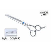 KKO Comfort Line Scissors Fluffer with 40 Flat Teeth 7"