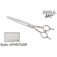KKO Poodle Scissors Chunker with 20 Flat Teeth 6.75"