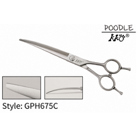 KKO Poodle Scissors Curved 6.75"
