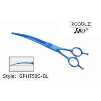 KKO Poodle Scissors Curved 7.5" [Blue]