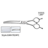 KKO Warrior Scissors Curved Chunker with 24 Flat Teeth 7.0"