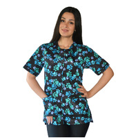 Ladybird Blue Paw Print Waterproof Jacket Mesh Back