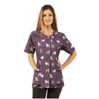 Ladybird Purple Poodle Waterproof Jacket Mesh Back