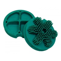 Grooma Sof-Touch Curry Brush (Green)