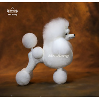 Mr. Jiang Poodle Continental Clip Full Body Coat / Model Dog [White]