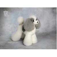 Mr. Jiang Teddy Bear Full Body Coat / Model Dog [Grey and White Mix]
