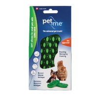 Pet+Me Grooming Brush Green - Soft Silicone, Long Hair