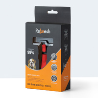 Refuresh Gentle Deshedding Brush for Short/Medium Hair - Medium, Red