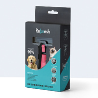 Refuresh Gentle Deshedding Brush for Long Hair - Medium, Pink