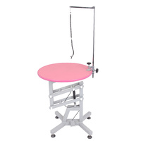 Shernbao Round Air Lift Table (Pink)