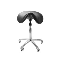 Ergonomic Saddle Stool with Planetary Casters