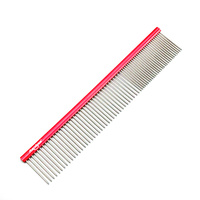 Shernbao Professional Pet Comb 18.7cm [Red]