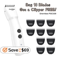 Buy 10 x PGC320B Blade, GET Shernbao 2 Speed Pet Clipper Free