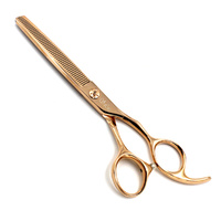 Silver Line Shear Thinner 6.5" Rose Gold