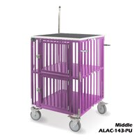 SolidPet Show Trolley 2 Berth with 5" Wheels Medium - Purple