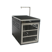 SolidPet Folding Dog Show Aircraft Cage Size 3 - Black
