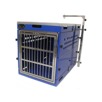 SolidPet Folding Dog Show Aircraft Cage Size 3 - Blue